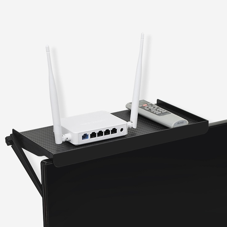 Kệ để đồ gác trên màn hình tivi, máy tính, phụ kiện giá đỡ wifi