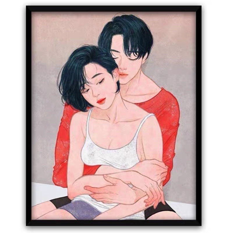 Tranh Tô Màu Theo Số Cặp Đôi- Tranh Số Hoá Cặp Đôi
