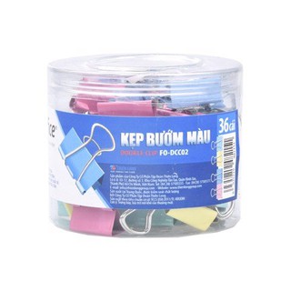 Kẹp bướm màu flexoffice 25mm fo-dcc03