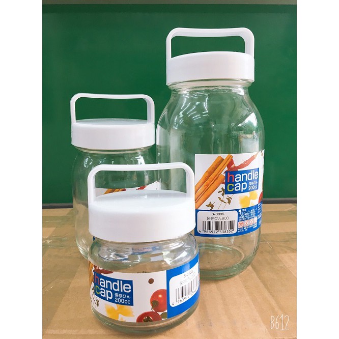 Lọ thủy tinh có quai xách 200ml