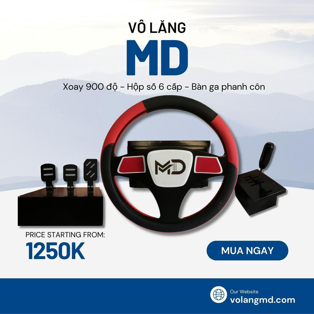 Vô lăng chơi game ETS2 - Tập lái xe giả lập MD