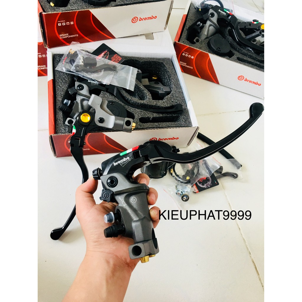 Tay Thắng Tay Côn Brembo 19RCS CorsaCorta Bình Dầu Rời Có Chân Kính