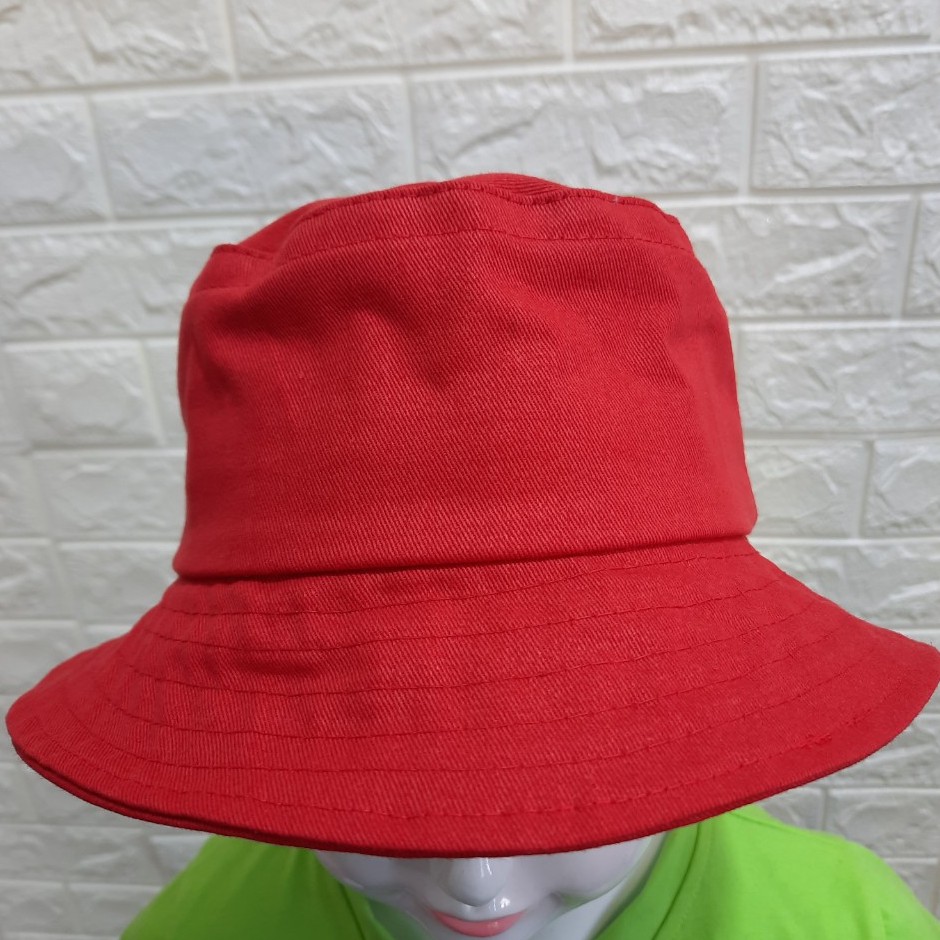 Mũ Nón Tai Bèo Trẻ Em Màu Đỏ Đồng Phục Học Sinh Từ 6 Đến 12 Tuổi