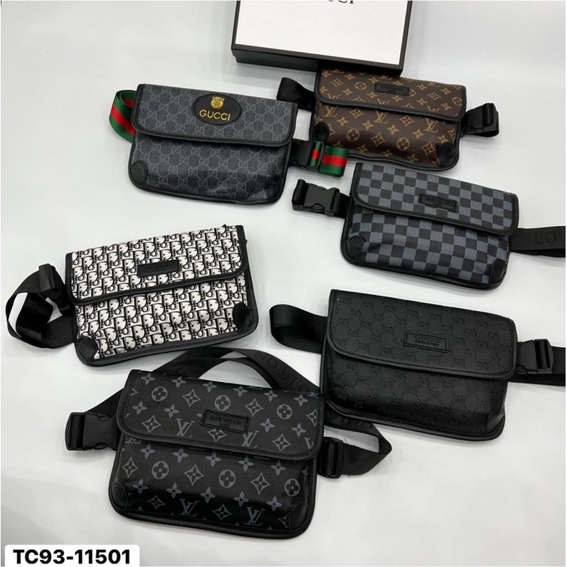 Túi Da Đeo Chéo L.V Thời Trang Sang Trọng Cho Nam Nữ