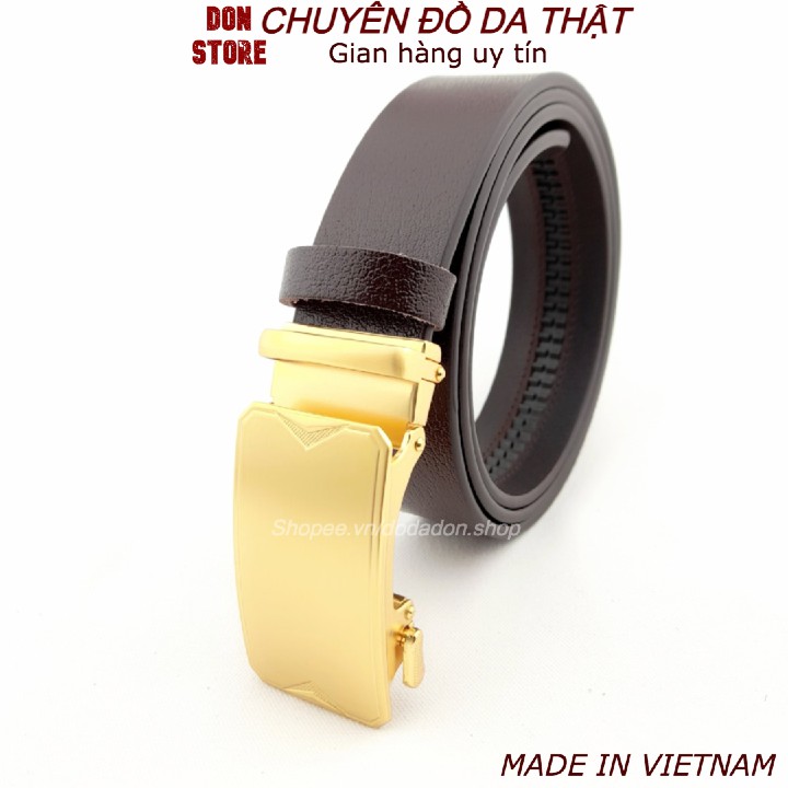 [SIÊU ĐẸP] Thắt Lưng Da Nam Mẫu Mới Nhất 2021 Khóa Vàng Sang Trọng Full Hộp Đẹp Quà Tặng (BH 12 THÁNG)