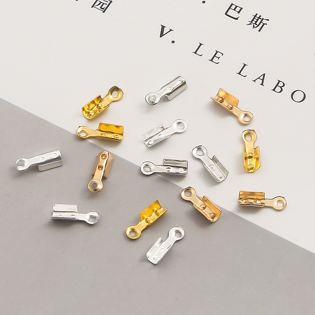 Set 50 móc cài bằng sắt 8x3mm dùng làm đồ trang sức