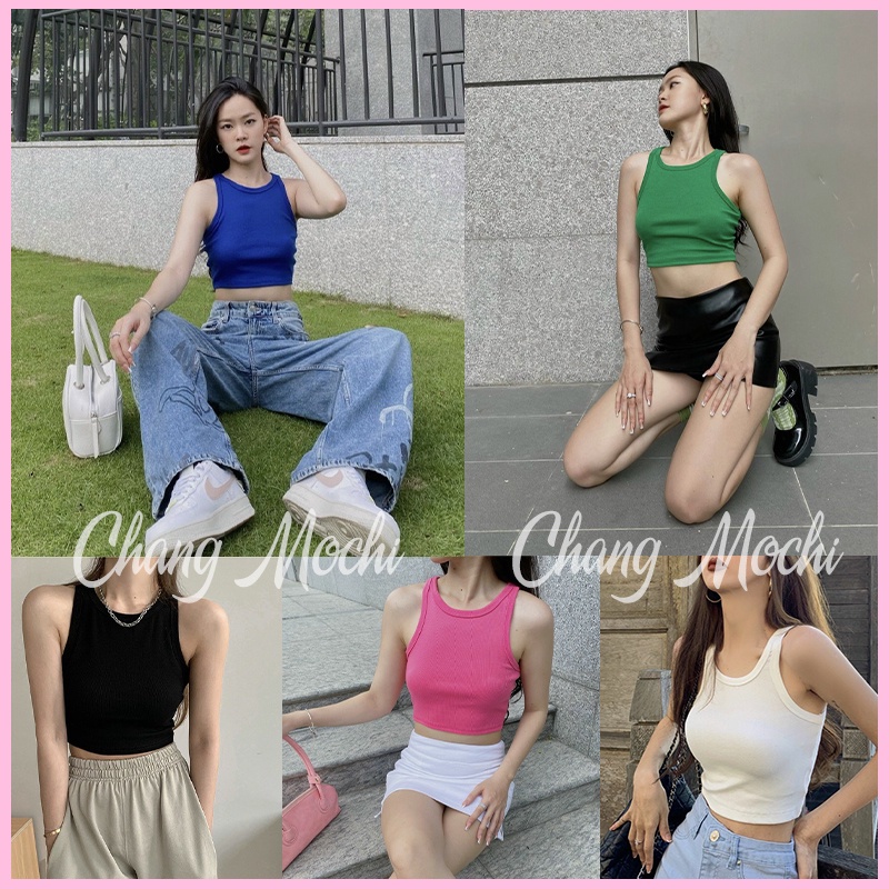 Áo Ba lỗ Croptop Nữ Màu Hot Trend 2022, Áo Balo Dáng Ngắn Basic Phong Cách Mùa Hè Năng Động