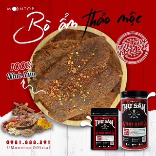 BÒ ẨM THẢO MỘC THỢ SĂN - Hàng cao cấp loại 1 - Thịt khô homemade Moontop thumbnail
