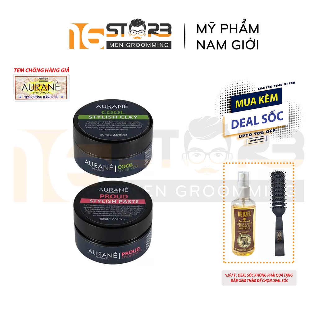 [Chính Hãng 100%] Sáp Vuốt Tóc Aurane Cool Stylish Clay 80ml