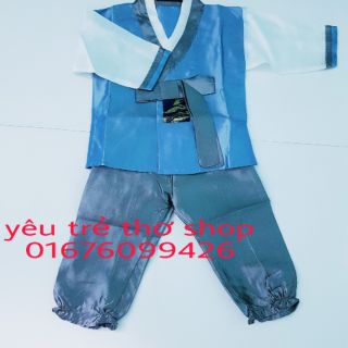 HANBOK BÉ TRAI xanh