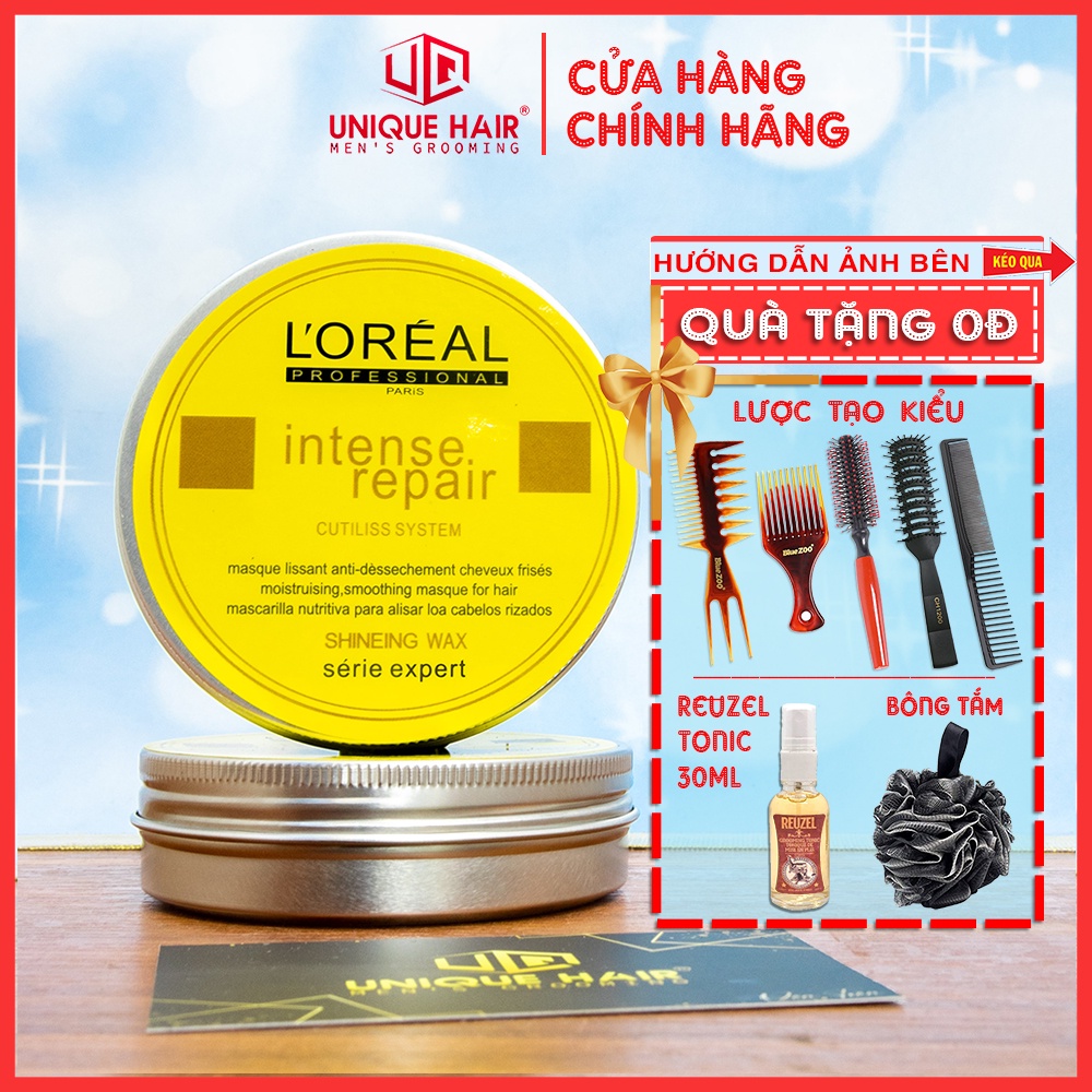 [CHÍNH HÃNG STORE HÀ NỘI]  Sáp vuốt tóc nam Lorel (TRẮNG ĐỤC) Tặng lược uốn phồng | RẺ VÔ ĐỊCH