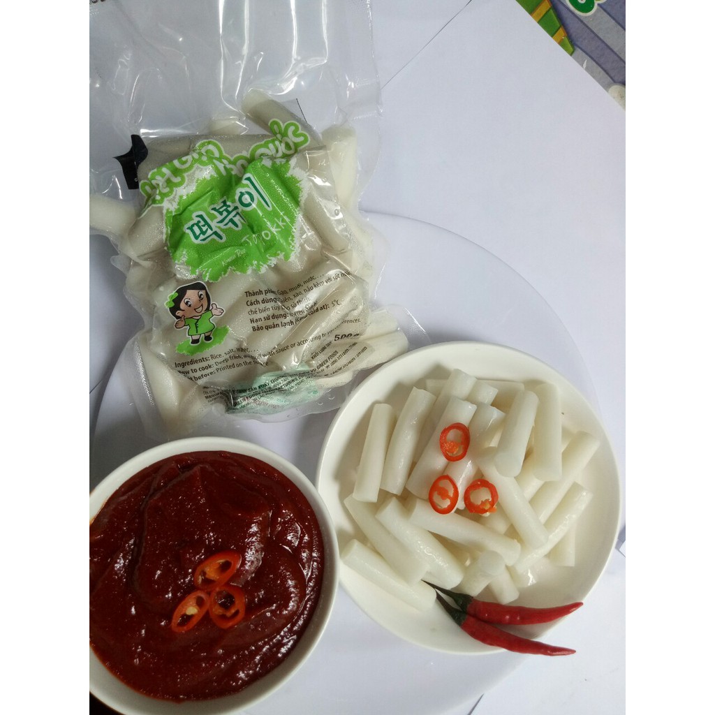 1kg bánh gạo mới + 450g chả cá Hàn Quốc +200g sốt