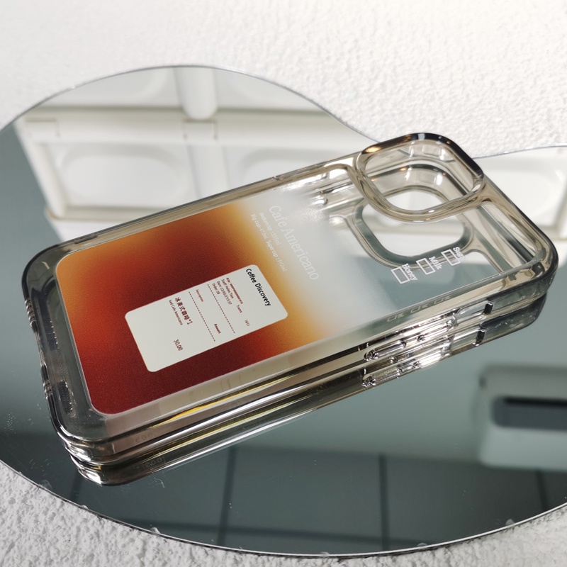 Ốp Điện Thoại DecoPhone Acrylic tpu acrylic Trong Suốt In Hình Ly Cà Phê Cho iphone 7 8 plus x xs xr 11 12 13 14 15 max pro