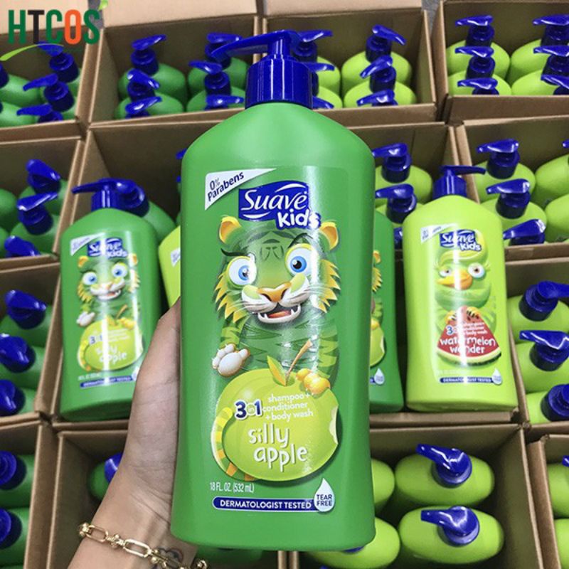 Sữa tắm cho bé Suave kids 3in1 của Mỹ