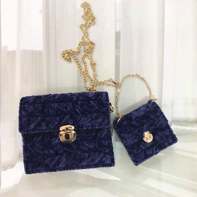 Len nhung hàn golden velvet loại đẹp mác hình cô gái