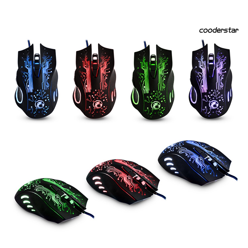 Chuột chơi game IMICE X9 có dây và đèn nhiều màu sắc