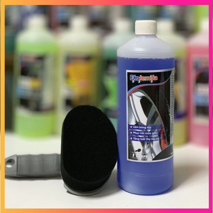 Combo Nước Dưỡng Đen Bóng Lốp Xe + Chổi Quét Bóng Lốp | BigBuy360 - bigbuy360.vn