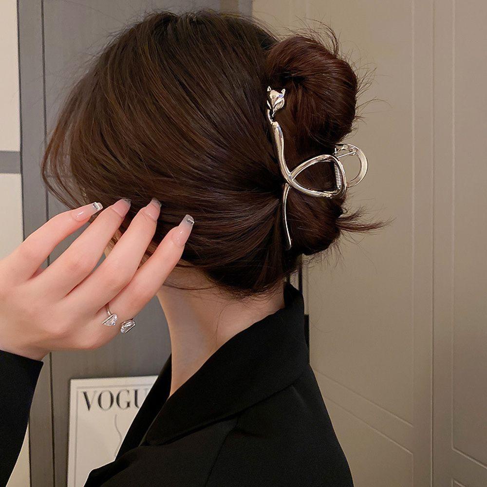 Kẹp Tóc Đuôi Ngựa Hình Nơ Trái Tim Gợn Sóng Thời Trang Phong Cách Hàn Quốc Dành Cho Bạn Nữ