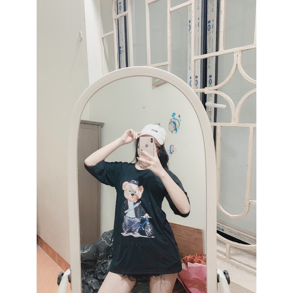 Áo Phông Áo Thun Gấu Nam Nữ Tay Lỡ Oversize(45-70kg)  100% Cotton Co Dãn 4 Chiều ⚡15 Mẫu⚡ Siêu Chất | BigBuy360 - bigbuy360.vn