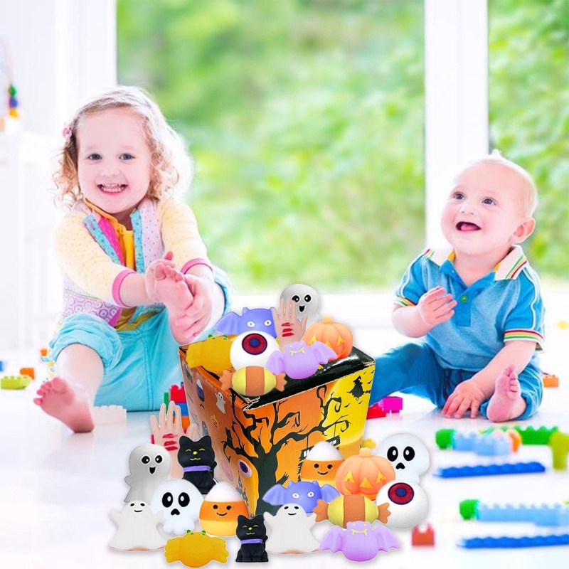 Youyo Đồ Chơi Bóp Giảm Căng Thẳng Hình Tượng Điêu Khắc Lỗ Thông Hơi Đáng Yêu Cho Trẻ Em Dùng Trong Dịp Halloween