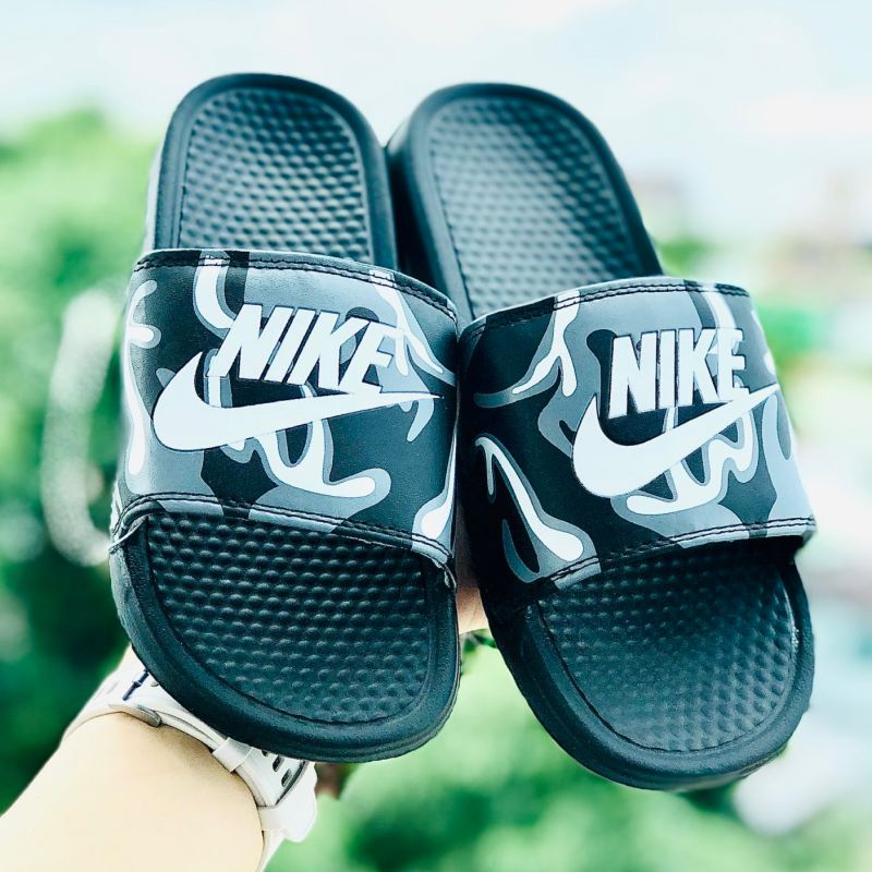 Dép unisex 𝐍𝐈𝐊𝐄 ❤️FREESHIP + Tăng 1-2 size❤️ dép nk quai ngang thể thao nam nữ in nike nhiều màu, tem tag mac đây đủ