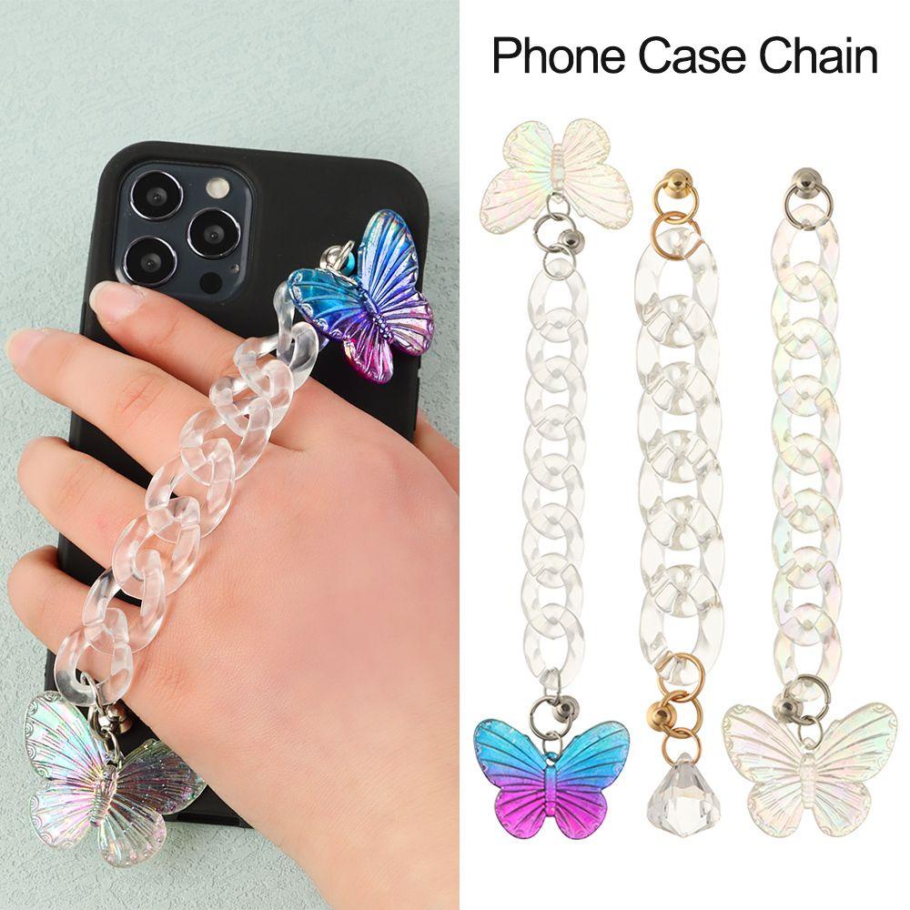 Dây Đeo Điện Thoại DIY Họa Tiết Bướm Xinh Xắn