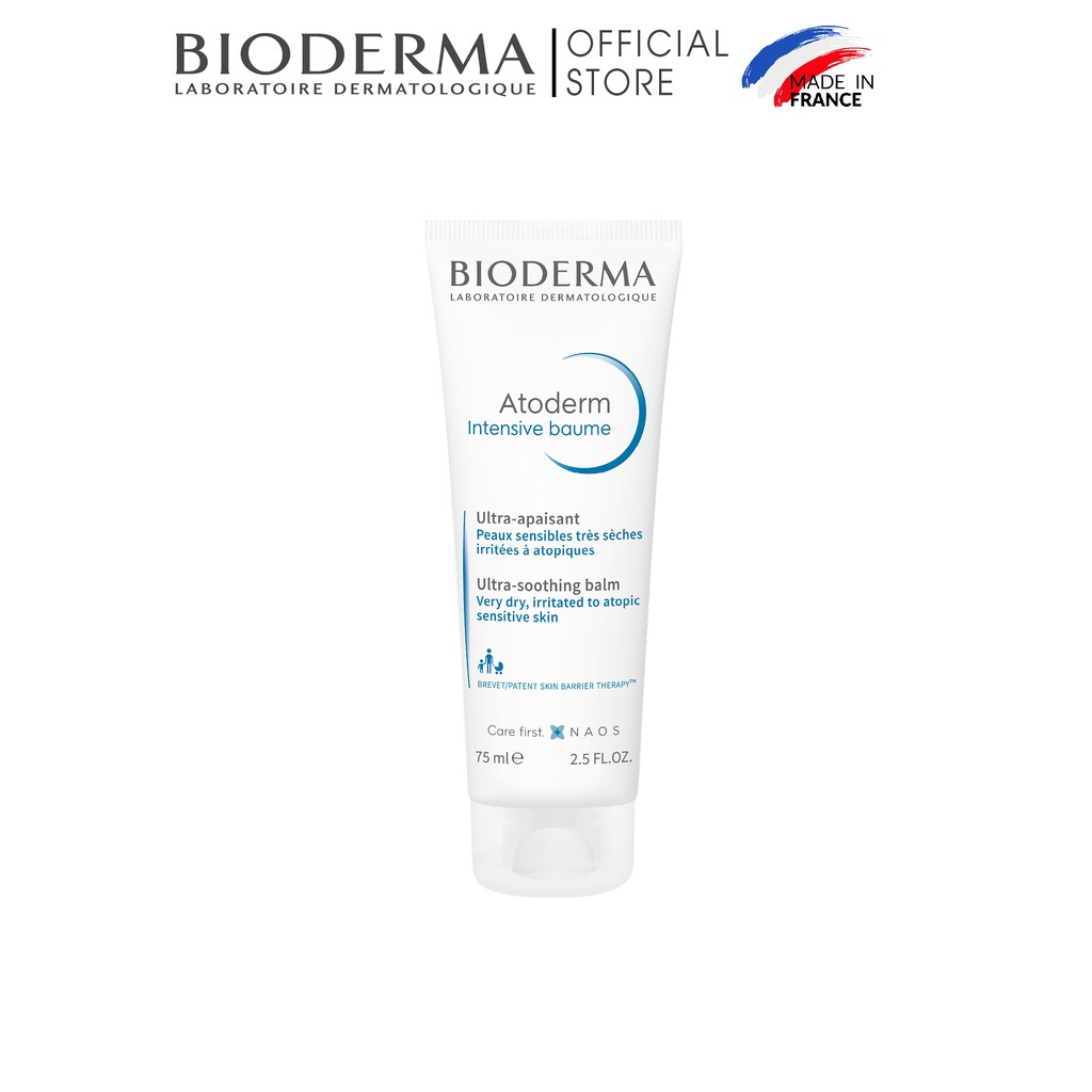 Kem dưỡng ẩm chuyên sâu cho da rất khô và viêm da cơ địa Bioderma Atoderm Intensive Baume - 75ml