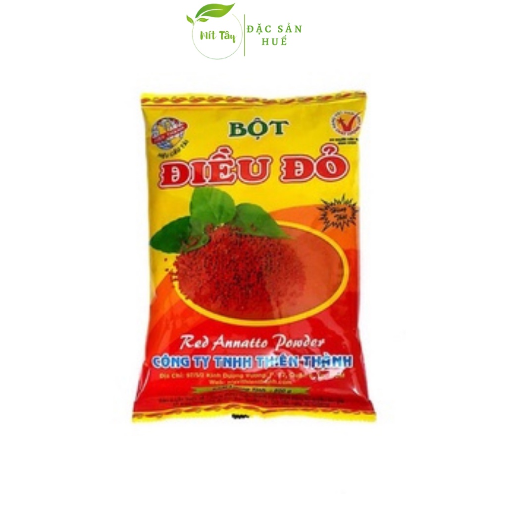 BỘT ĐIỀU ĐỎ HUẾ 500GRAM Bột Điều Màu Tạo Màu Thức Ăn - MÍT TÂY