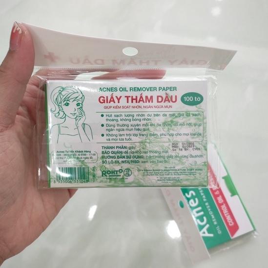 Giấy Thấm Dầu Acnes – Acnes Oil Remover Paper 50 tờ