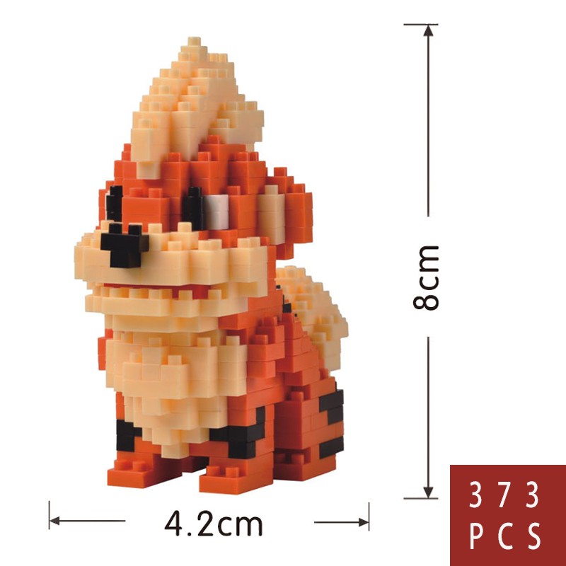 Đồ chơi mô hình lắp ráp hình Pikachu mini dễ thương