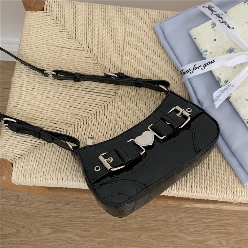 Túi đeo chéo IELGY phối khóa hình trái tim thời trang dành cho nữ