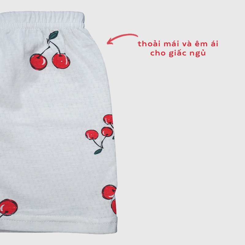 Quần đùi thun sơ sinh bé trai bé gái 6 tháng đến 2 tuổi chất cotton 100% siêu thoáng khí họa tiết đáng yêu