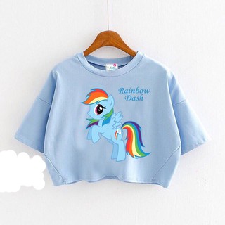 ÁO CROPTOP PONY BÉ GÁI DỄ THƯƠNG CHO BÉ 10-40KG- ÁO THUN BÉ GÁI