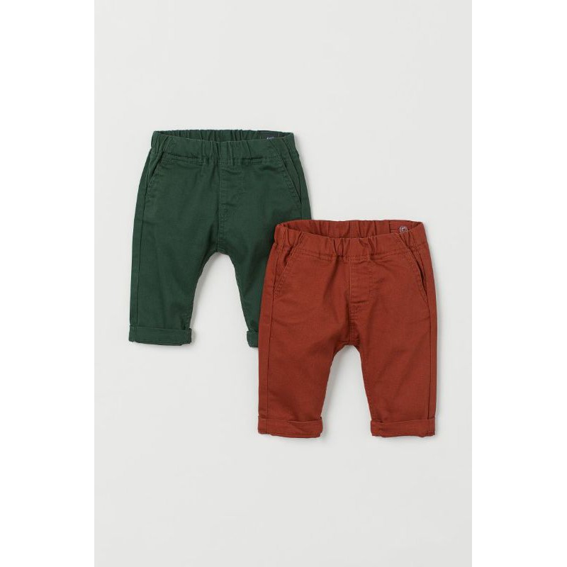 Set 2 quần jeans mềm bé trai H.M US A.uth size 9/12m đến 3/4y