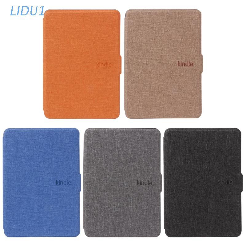 Bao Da Máy Tính Bảng Nắp Gập Phối Vải Bảo Vệ Cho Amazon Kindle Paperwhite 1 / 2 / 3 6 &quot;