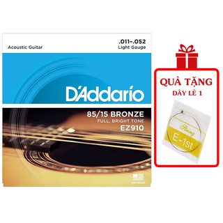 Dây Đàn Guitar Acoustic D'Addario EZ910 - Dây Guitar Acoustic, Dây Đàn Guitar Size 11