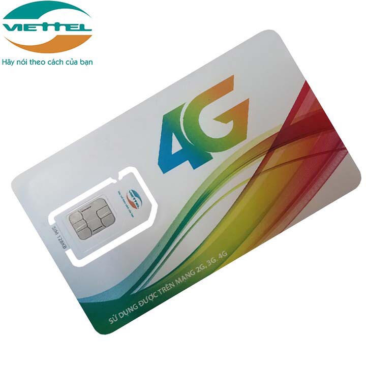 Sim viettel 4g nghe gọi, dùng tạo tài khoản, đăng kí được các gọi thoại data