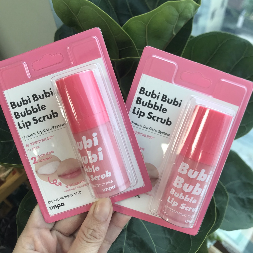 Sủi bọt Tẩy da chết môi Unpa Bubi Lip Scrub 10ml