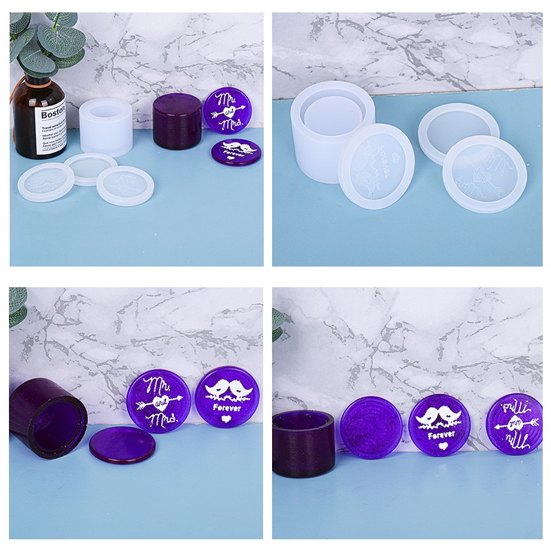 Khuôn Silicon Hộp Đựng Nhẫn Quà Tặng Trang Sức/Vòng Cổ Handmade DIY