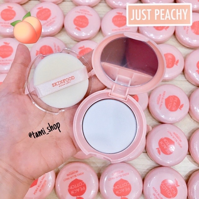 Phấn Phủ Skinfood PEACH COTTON PORE BLUR PACT ( DATE 7/2022 ) | BigBuy360 - bigbuy360.vn