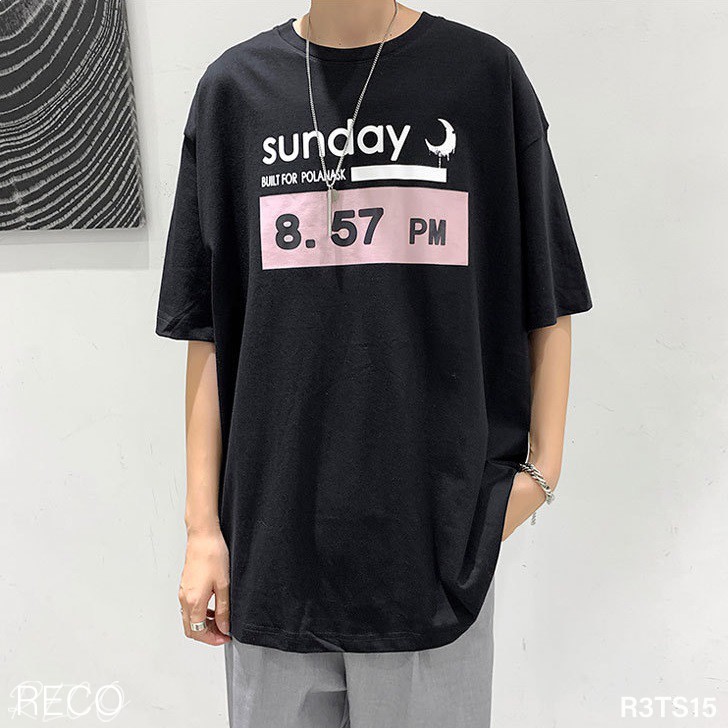 Áo thun, phông nam Hàn Quốc cao cấp dáng rộng tay lỡ T-Shirt Loose R3TS15