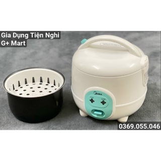 [ Chính hãng ] Nồi Cơm Điện Mini Cao Cấp Lòng Dày MIDEA MR-CM06SB 400W 0,6L Bảo hành 12 tháng - Giadungtiennghigmart