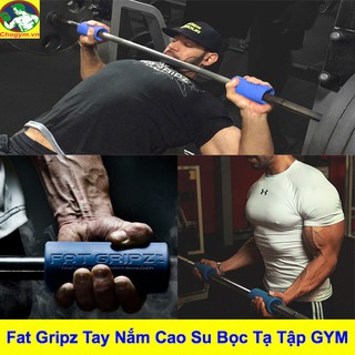 Fat Gripz Tay Nắm Cao Su Bọc Lót Tạ Tập Gym (1 Đôi)