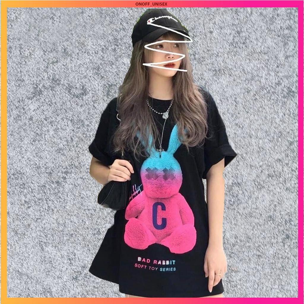 Áo phông Double A in hình thỏ Bad Rabbit siêu cá tính