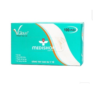 Găng tay y tế không bột và có bột Vglove- Hàng chính hãng - Hộp 50 đôi