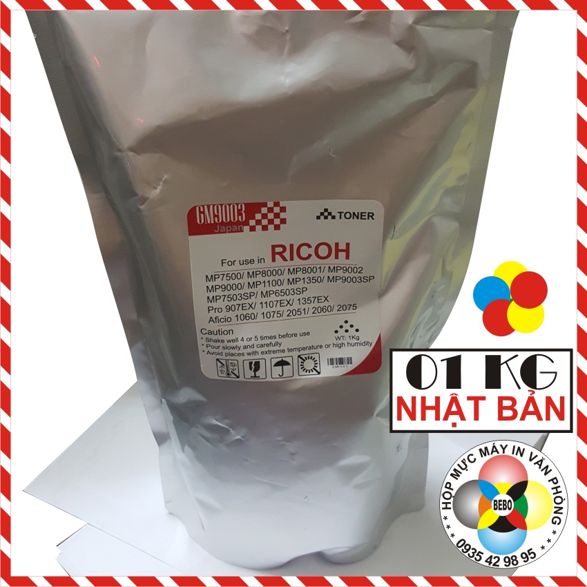 Mực máy Photocopy Ricoh Aficio MP 7000, 7001, 7500, 7502, 7503, 8000, 8001, 9002, 9003, Gói 01 KG.