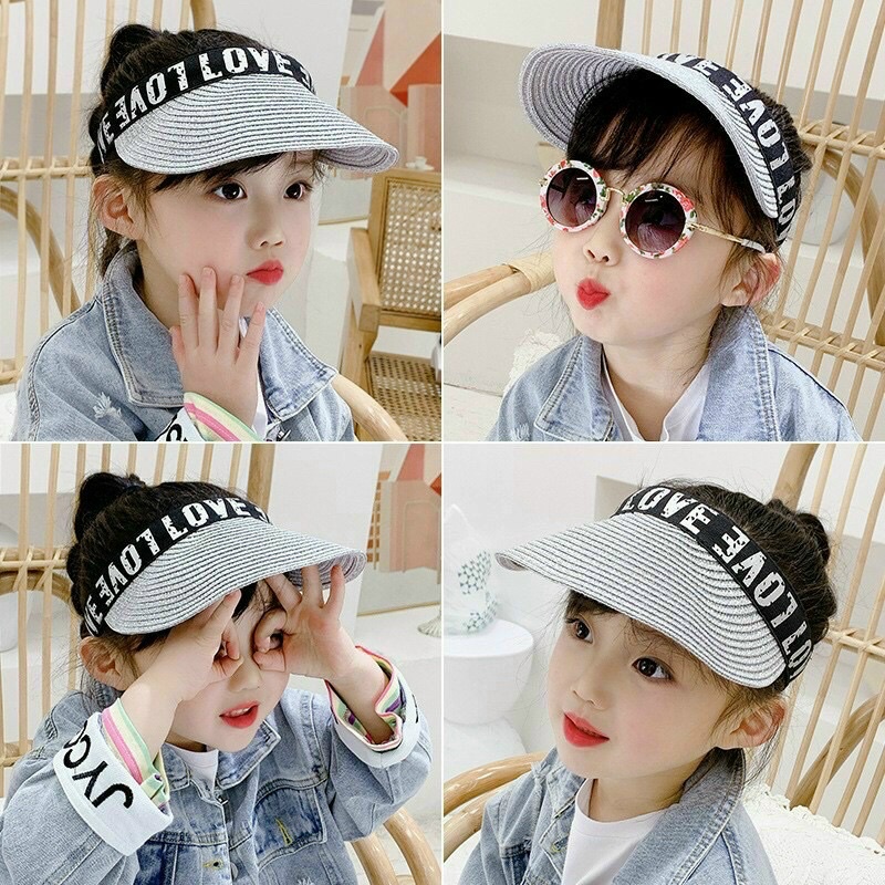Mũ cói nửa đầu cho bé 1-8tuổi