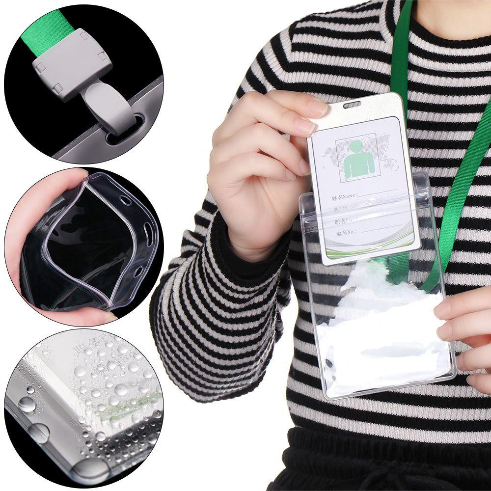 Bao Đựng Thẻ ID Bằng Nhựa Mềm 2 Mặt Ngang Dọc MIHAN1