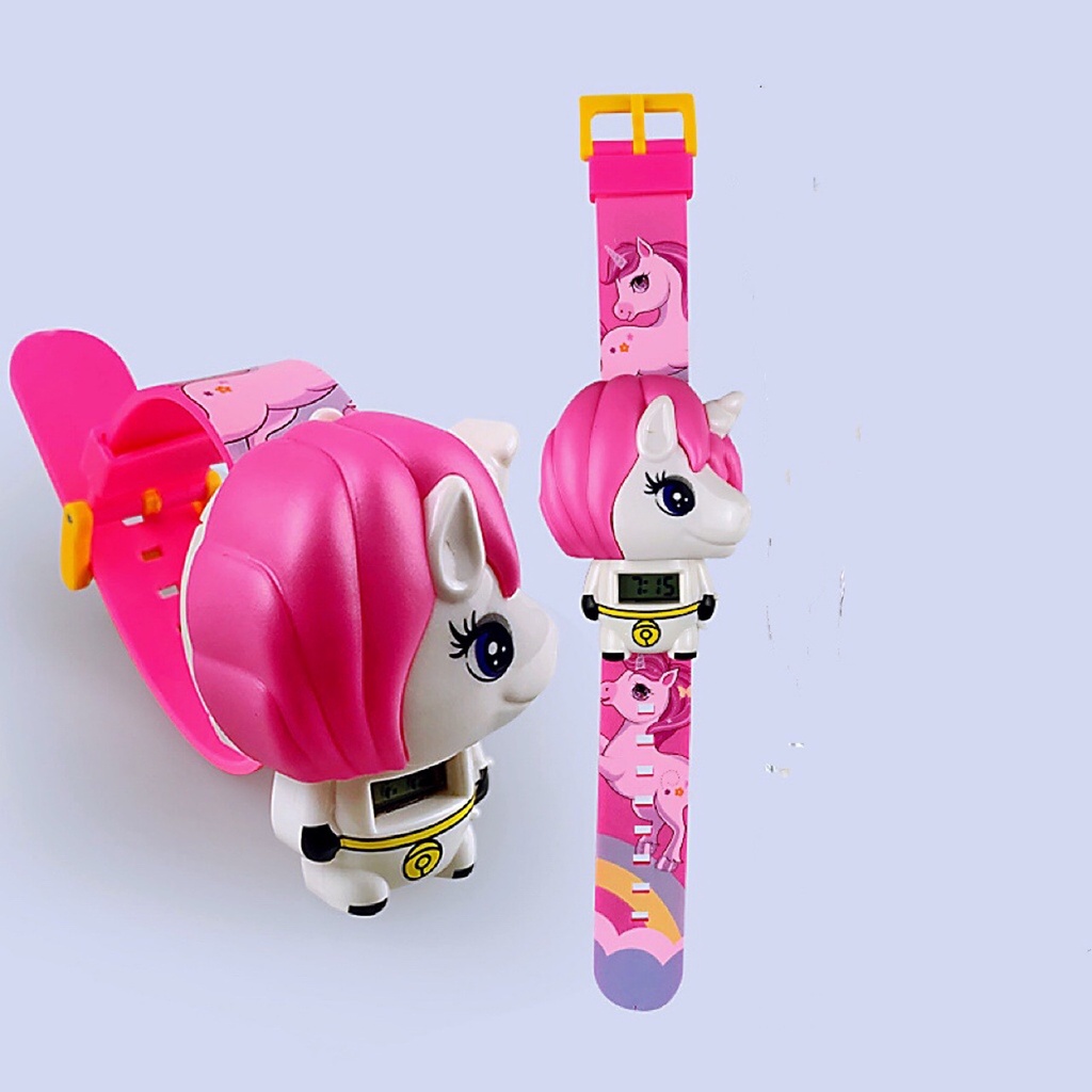 1 Đồng Hồ Điện Tử Hình Hoạt Hình Cho Bé