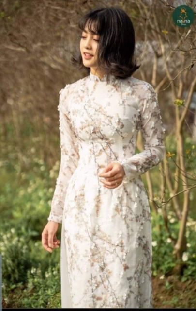 Vải tơ xước hoa đào 3d